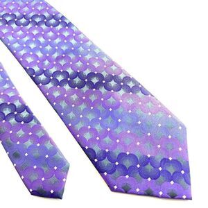 Arrow USA Woven‎ Purple Geometric Polyester Tie